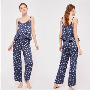 Top Shop two piece satin pj set size 10